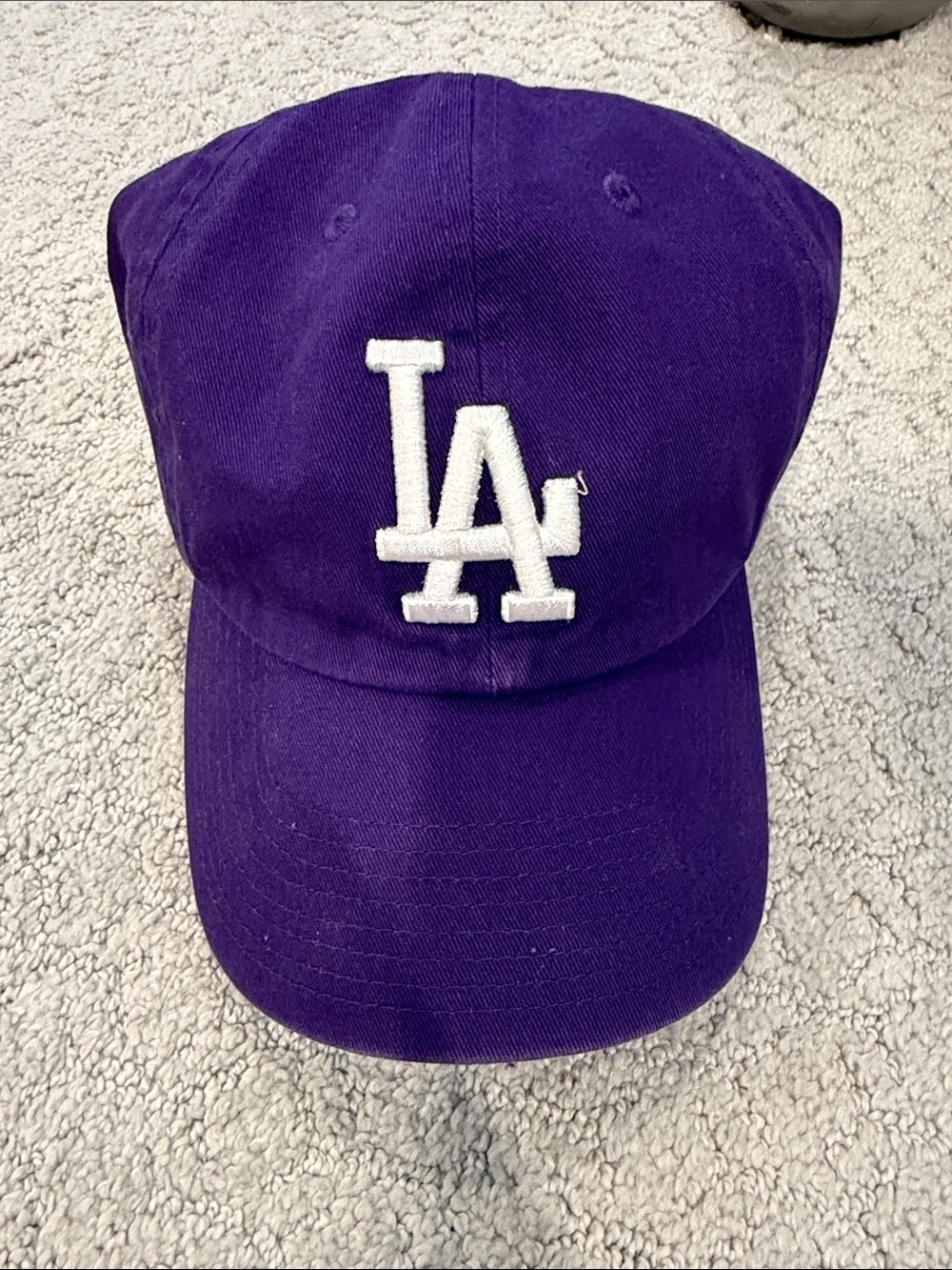 LA Dodgers 47 Embroidered Purple Baseball Cap